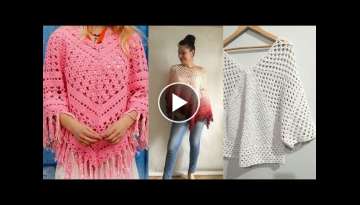 Awesome crochet poncho - ideas and free patterns