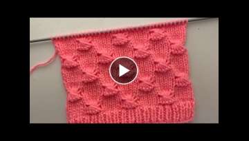 Very Pretty Knitting Stitch Pattern For Cardigan /Sweater/Jacket
