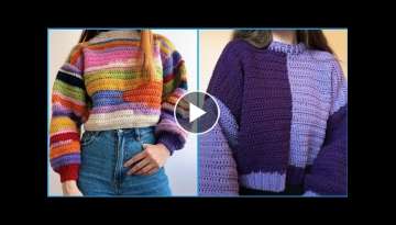 Crochet beautiful and unique sweaters -Crochet design and ideas