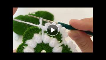 Super Easy Crochet Knitting - Beautiful Crochet Knitting Flower Pattern - Crochet Flower