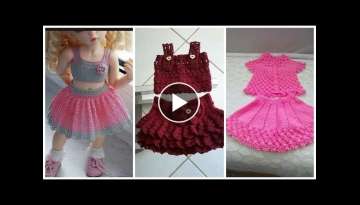 Beautifull & cute crochet knitting baby blouse & skirt's designes 2020