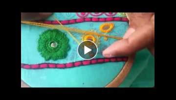 Hand Embroidery: Long stitch / Living stitch part-2
