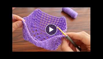 SUPERB BEAUTIFUL - MUY BONİTO Super easy Very useful crochet decorative basket mesh bag making.