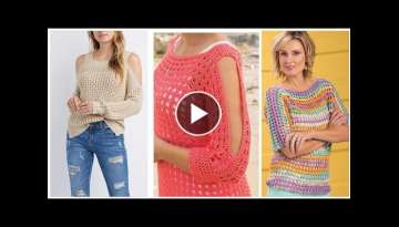 Amazing Crop Top || Crochet Knitting Blouse || New Pattern design