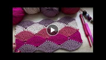 New Crochet Tunisian Stitch for blanket pattern/New crochet vest pattern