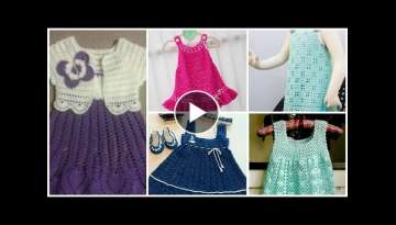 Latest and Style stylish color full crochet kids Frocks Designe