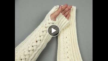 Crochet: Guantes sin dedos o Mitones 