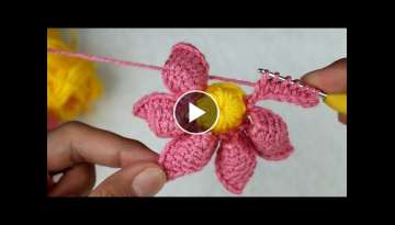 Wow Amazing! you won't believe I did this / Very easy crochet flower motif making for beginners