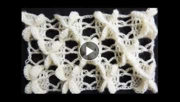 Crochet : Punto Mariposa Recto. Parte 1 de 2