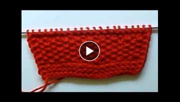 WATCH How To KNIT Simple Reversible Scarf With Knit & Purl Stitches