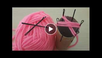 Amazing Flower Craft Ideas with Woolen yarn - Hand Embroidery Design Trick - Sewing Hack