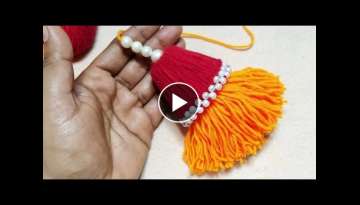 It is very easy !! Super easy Woolen yarn craft idea with Plastic Bottle