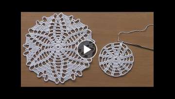 CROCHET doily Tutorial Pattern Crochet Motif How to crochet doily Part 1