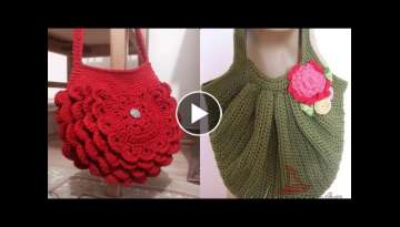 Crochet tote bag crocheting #handbags crochet market bags crochet shoulder bags collection 2021