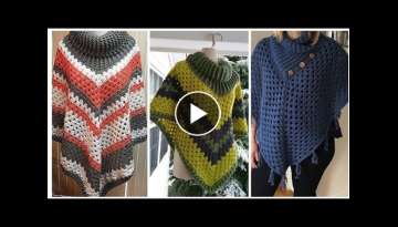 Super Top Designer's Women Over 40 Crochet Knitting Poncho Pattern Ideas