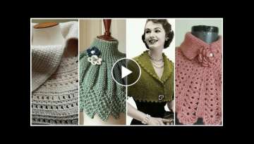 Trendy and stylish knitted caplet scraf ,neck warmer design for high fashion ladies/winter fashio... Trendy and stylish knitted caplet scraf ,neck warmer design for high fashion ladies/winter fashio...