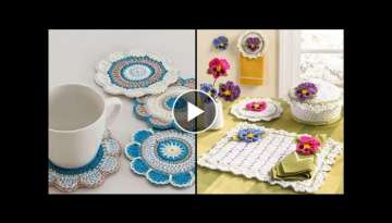 50 Free Crochet Mug Rug Patterns | Mug Rug Coaster Crochet Patterns, Crochet Mug Rug, Crochet Ide...