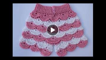 Shorts a crochet para nina muy facil y rapido Shorts a crochet para nina muy facil y rapido