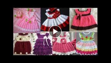 Crochet Baby Frock Collection | Most Beautiful Crochet newborn baby frock #nice​ to look easy t...