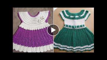 Extremily & Impressive Crochet Pattern/Latest Crochet Baby Girls Frock Outfits Design For 2022
