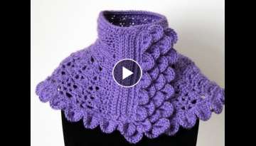 Crochet : Cuello en Morado #1. Parte 1