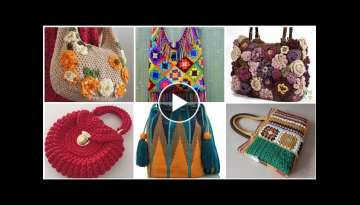 Outstanding And Gorgeous Crochet Kintted Handmade Partten Handbags Ideas For Stylish ladies
