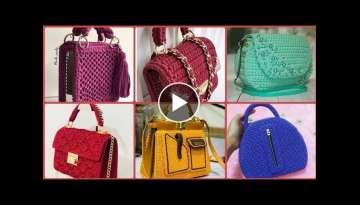 Most Beautiful & Stylish New Crochet Fancy Hand Bags Designs Collections 2022