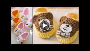 handmade cute, simple crochet baby booties, slippers, shoes, patterns ideas, images, designs