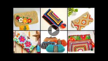 40+Different Elegent Crochet Pouch & Cluch Designs & Ideas/Stylish Crochet Purse designs2022