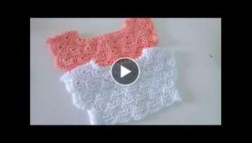 Canesu tejido a crochet - paso a paso - cualquier talla