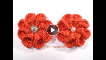 3D crochet flower No 7