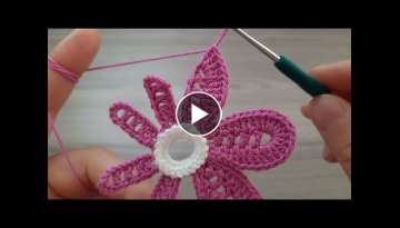 Very Easy Flowers Crochet Knitting Pattern Tutorial
