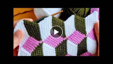 VERY EASY SUPER TUNISIAN KNITTING CROCHET BABY BLANKET BLANKET BAG KNITTING MODEL VERY EASY SUPER TUNISIAN KNITTING CROCHET BABY BLANKET BLANKET BAG KNITTING MODEL