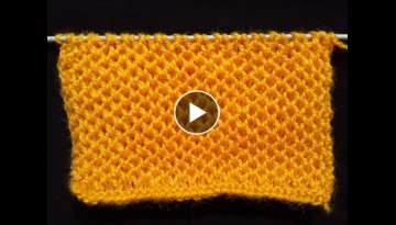 Honeycomb Stitch - Knitting Pattern | HINDI