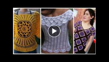 Attractive and Most Beautiful crochet knitting Blouse// Top Tunic Shirt