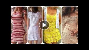 latest Beautiful crocheting stylish and demanding dresses Design Collection