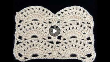 Crochet : Punto Abanico