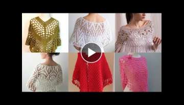 Latest stylish designers trendy bridal hand knitting caplet crochet shawl,caplet shawl designs