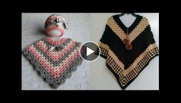 New winsome patterns for crochet poncho design