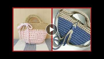 Unique Awesome crochet hand bags designing ideas 2021-22 patterns Unique Awesome crochet hand bags designing ideas 2021-22 patterns