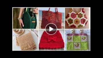 Gorgeous very useful 32 crochet knitting Handbags Designs Collection