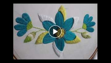 Hand Embroidery Designs | Fantasy flower design | Stitch and Flower-174