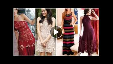 The Most Beautiful And Stylish Crochet Kintted Handmade Partten Dresses Ideas For Beautiful Women