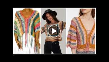 stylish and beautiful crochet luxury knitting BLOUSE pattern