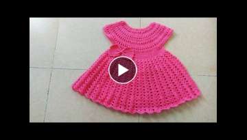 beautiful crochet frock( for 1 year to 7 year)