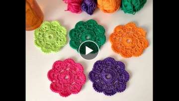 Como hacer la Flor Maybelle a crochet