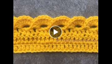 How to Crochet the Edge / Border / Trim Stitch Pattern