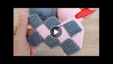 Tunisian work very popular knitting blanket pattern - how to crochet tunisian knitting model
