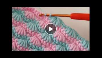 Trend 3D Crochet Blanket Knitting Pattern-Super Easy crochet baby blanket pattern for beginners