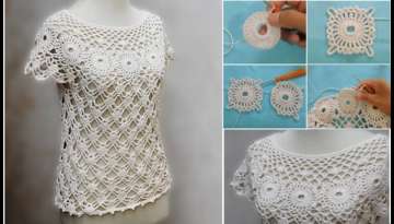 Tutorial of a Beautiful Crochet Blouse